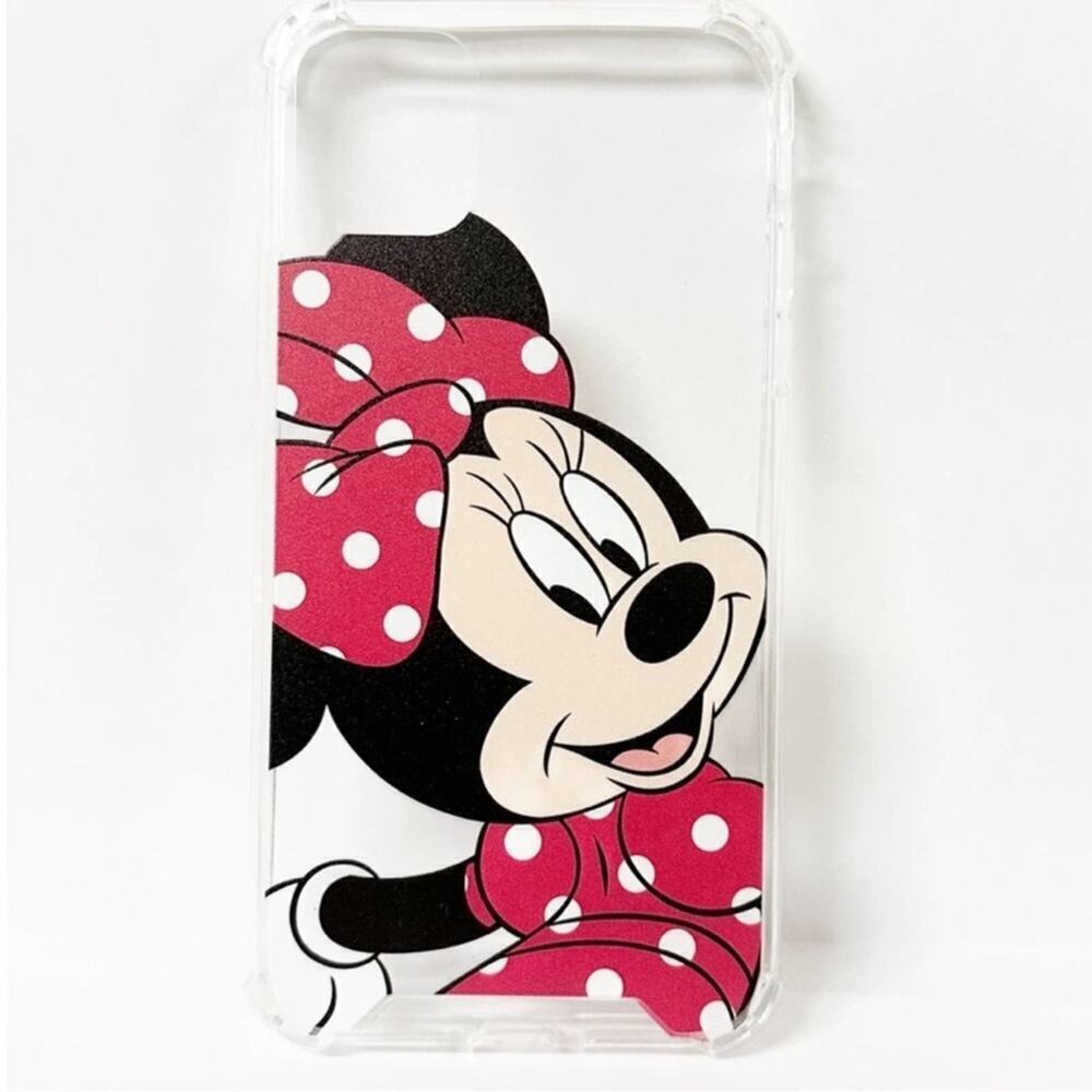 PHONE CASE Disney Minnie Mouse Theme Clear Red fits iPhone 11 (6.1 inch)